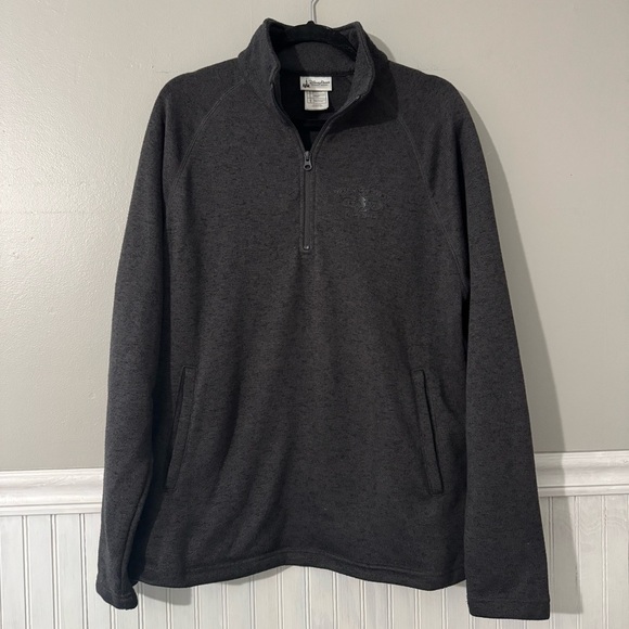 Disney Parks Pullover Fleece 1/4 Zip Pockets Walt Disney World 1971 Men’s Medium - Picture 1 of 6